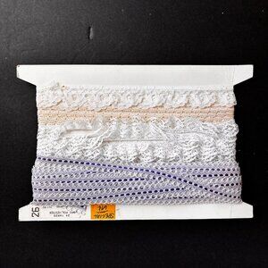 Vintage Lace Lot of 4 Blue White